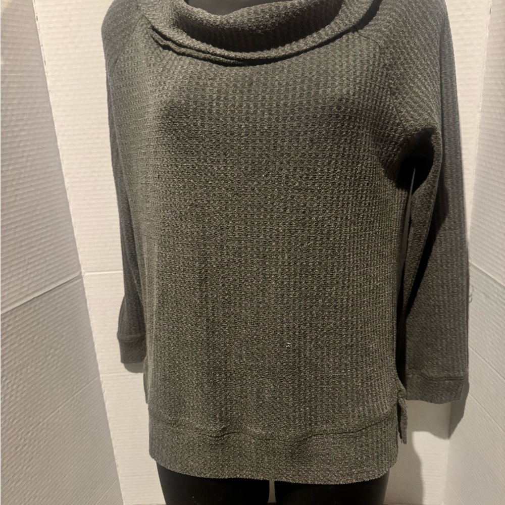 Gentle used good condition Cherish Dark Gray Cowl Neck Sweater